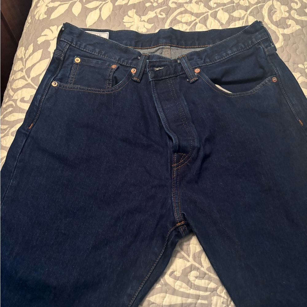 GAP Blue Relaxed Jeans with Contrast Stitching